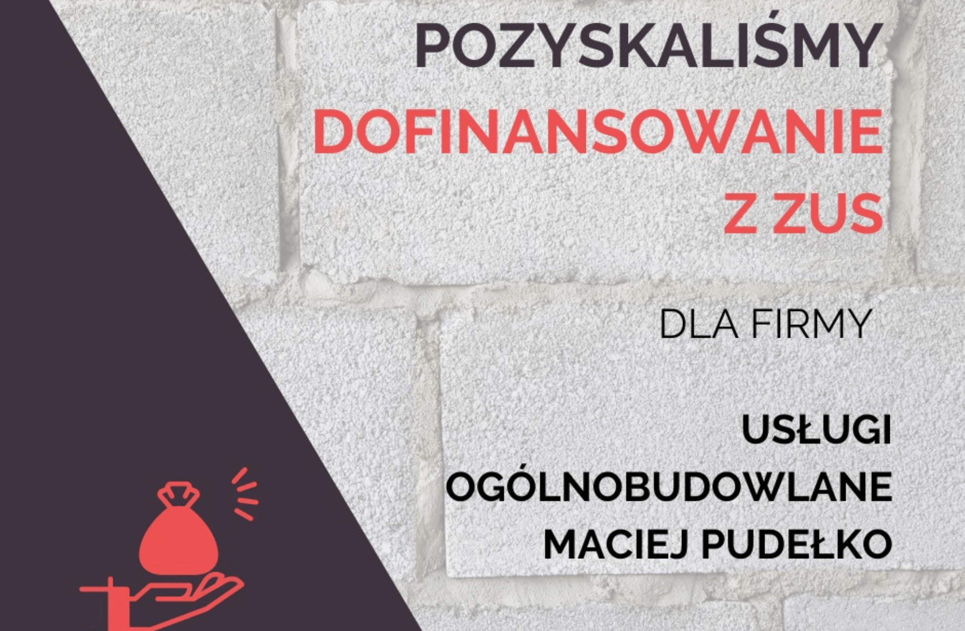 Usługi ogólnobudowlane dofinansnowanie zus