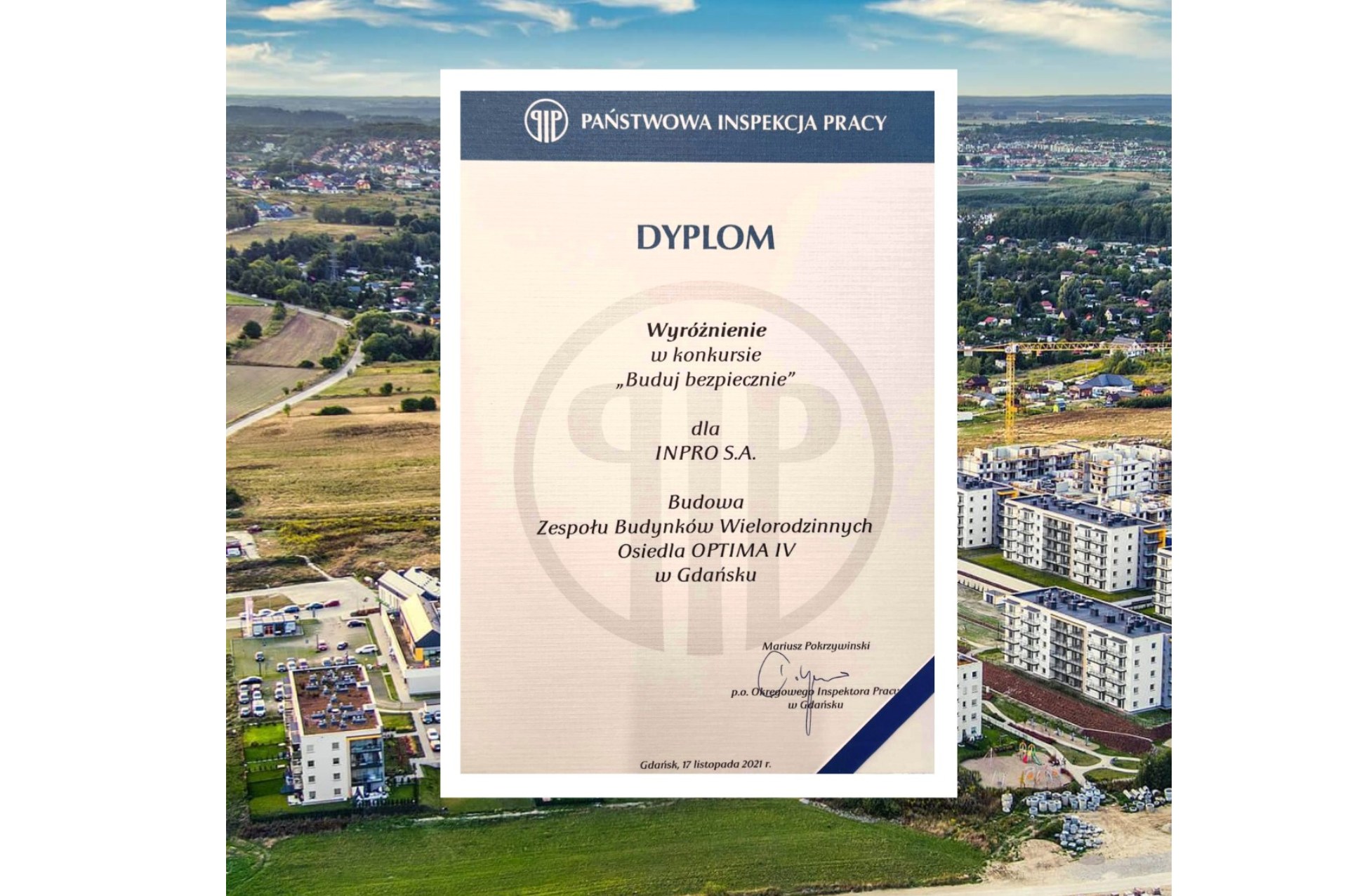 Dyplom Buduj bezpiecznie